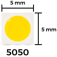 12V SMD-5050 LED Strip Lights LED Size