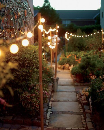 Outdoor string light ideas #4