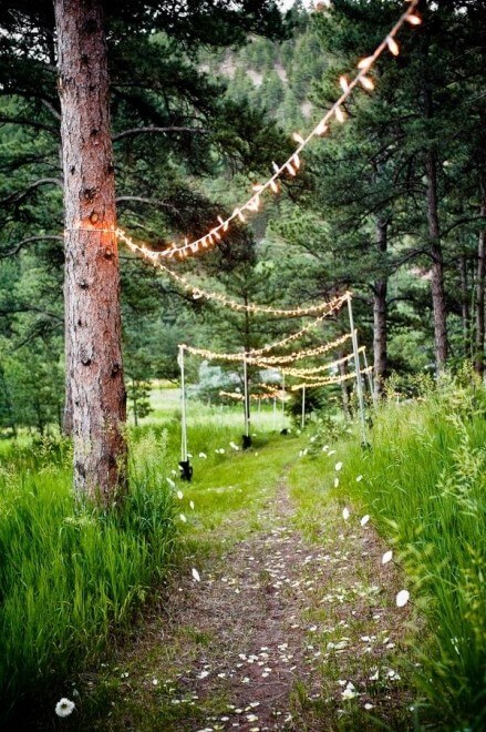 Outdoor string light ideas #5