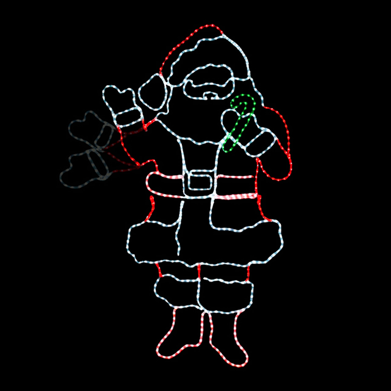 Animated Waving Santa Motif