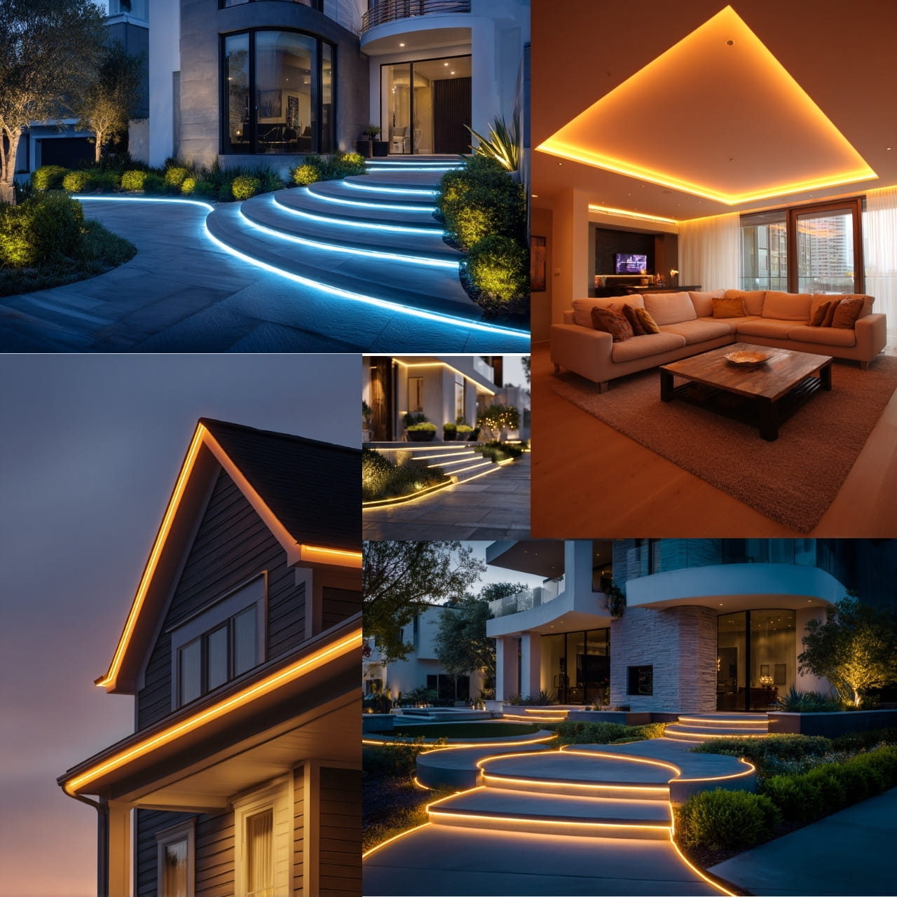 120V LED RGB Neon Strip Light Applications