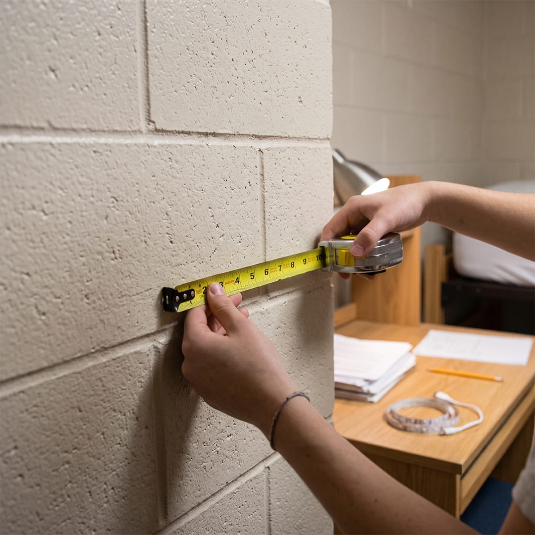 Measuring Dorm Room for Lights