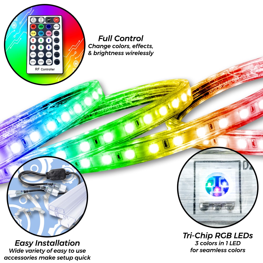 120 Volt LED RGB Strip Lights!