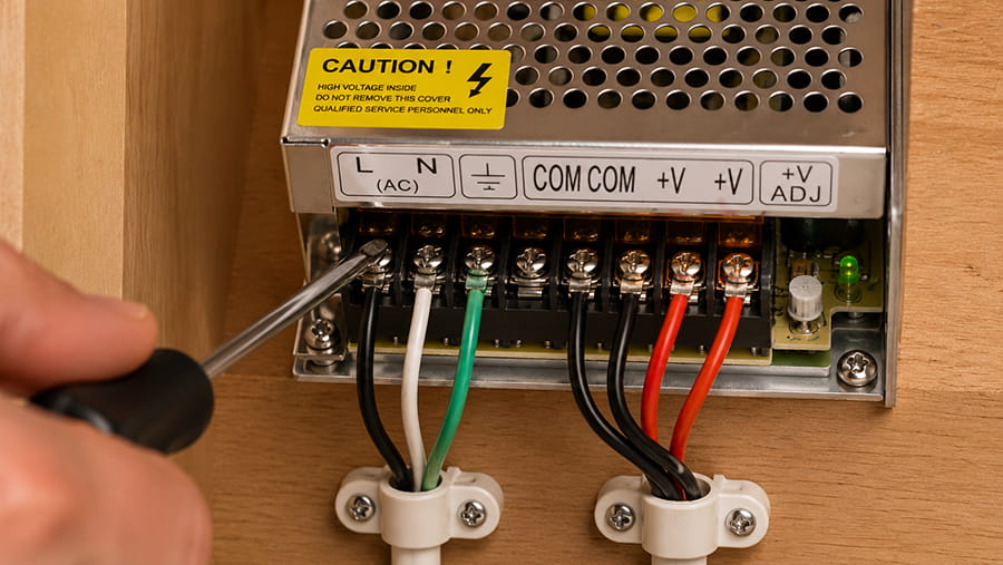 Hard Wire Your LED Strip Light Power Supply