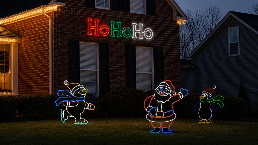 Use Christmas Signs and Displays Indoors or Outdoors