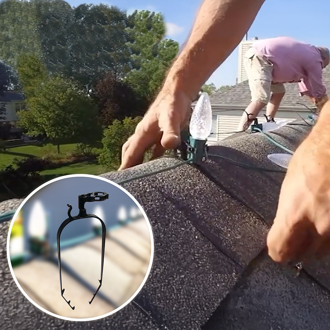 Installing Roof Top Christmas Lights