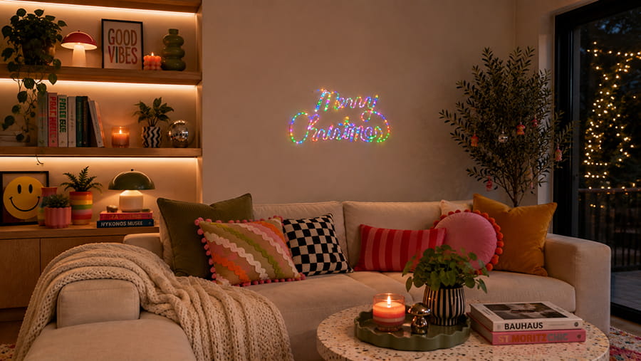 Small Christmas Signs Including Merry Christmas Message