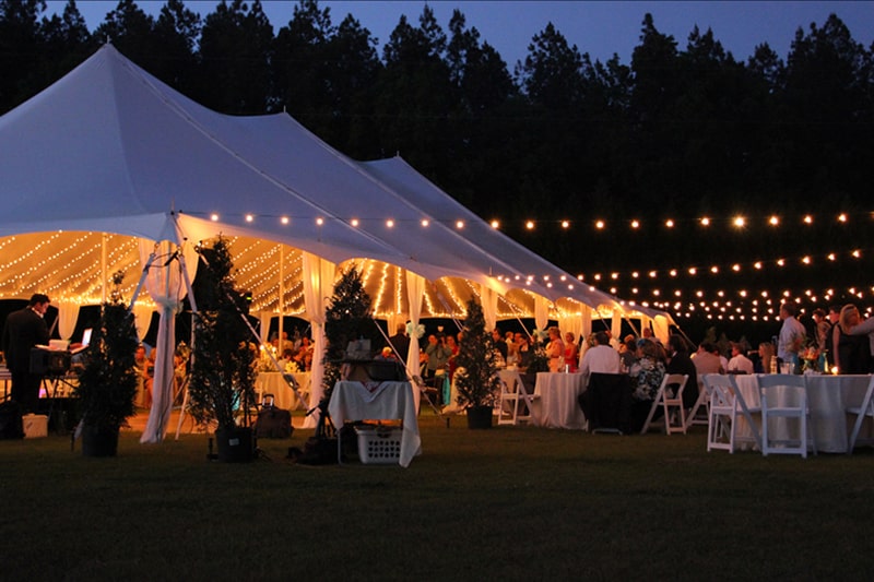 Tent Lighting for Weddings