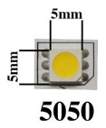 12v SMD-5050 LED Strip Lights LED Size